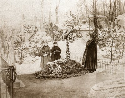 俄罗斯作家费多尔·陀思妥耶夫斯基 (Dostoevsky or Dostoevsky) 的家人 作者 未知的摄影师