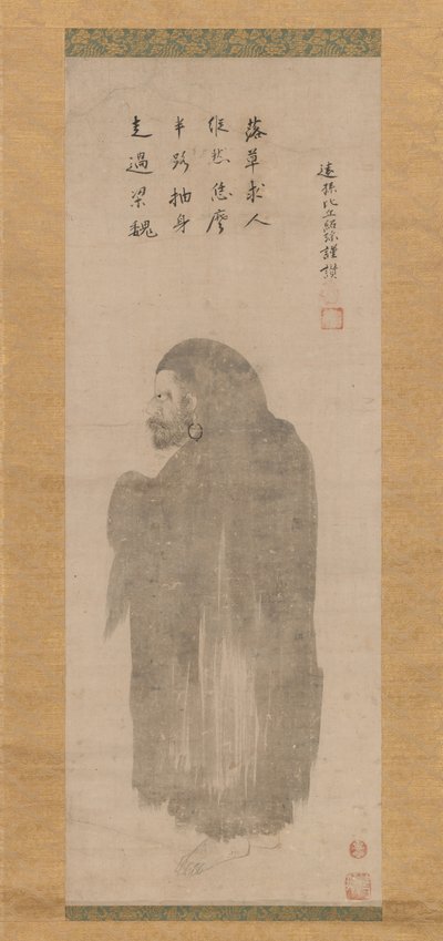 菩提达摩，16世纪末-17世纪初。 作者 云国东岸