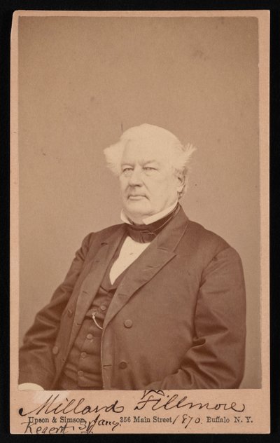 米拉德-菲尔摩尔的肖像，1800-1874年，1870年1月4日。 作者 厄普森和西姆森