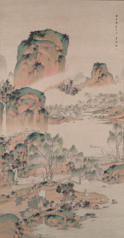 蓝绿风格的春季景观 作者 Uragami Shunkin