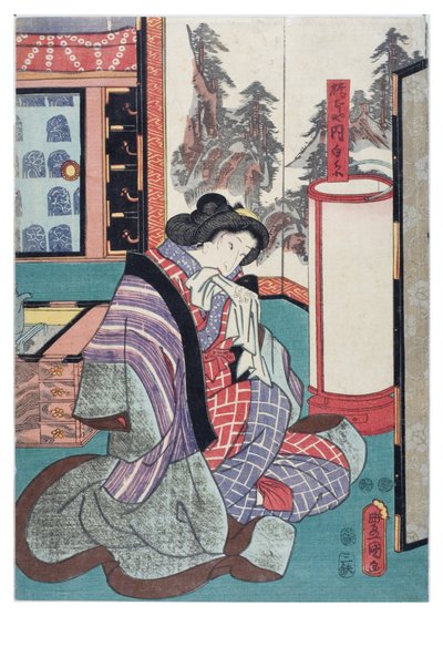 桥本屋的白丝 作者 歌川（1786-1865）国定