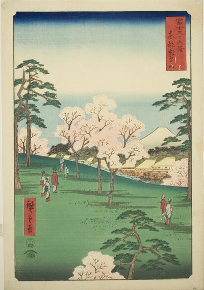 东都飞鸟山（东都飞鸟山），选自 "富士山三十六景 "系列 作者 歌川宏重