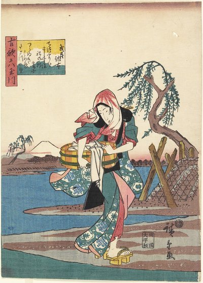 武藏府的Cho_fu，1843-1847 作者 Utagawa Hiroshige