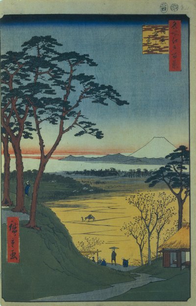 目黑区的爷爷茶馆，江户百景，1856-1858年 作者 歌川宏重