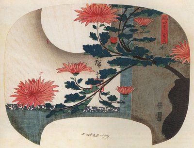 广重，菊花 作者 歌川宏重
