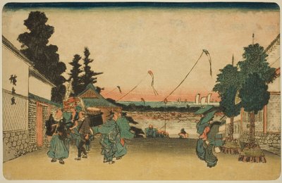 霞关，选自 "江户名胜（江户名胜）"系列 作者 歌川宏重