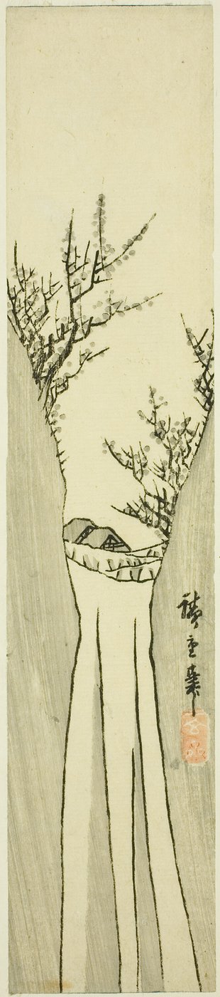 瀑布景观 作者 歌川宏重
