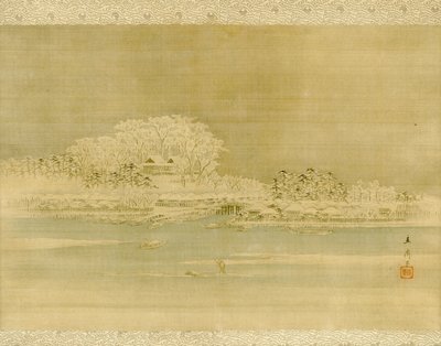 隅田川上的松千山 作者 歌川宏重