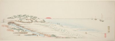 须崎晨雪》，选自 "江户周边十三景 "系列 作者 歌川宏重