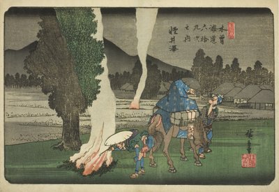 第 19 号：轻井泽，选自 "木更道六十九站 "系列 作者 歌川宏重