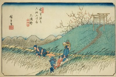 第 42 号：绿野，选自 "木更道六十九驿站 "系列 作者 歌川宏重