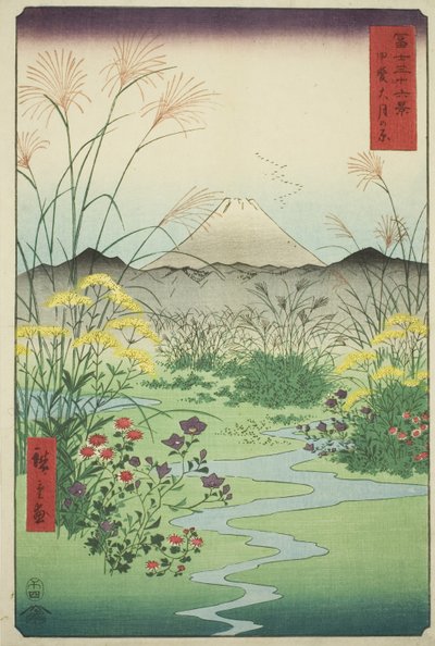 海省大月平原（海大月之原），选自 "富士山三十六景 "系列 作者 歌川宏重