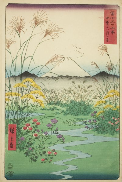 海省大月平原（海大月之原），选自 "富士山三十六景 "系列 作者 歌川宏重