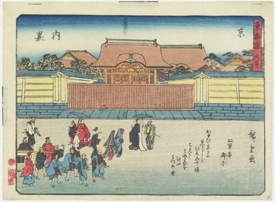 1837年至1844年在京都的皇宫 作者 歌川宏重