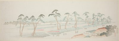 高田骑马场（高田马场），选自 "江户周边十三景 "系列 作者 歌川宏重