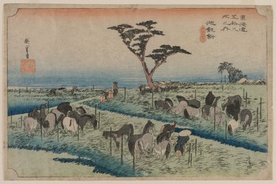 东海道的五十三站：千龙 作者 歌川宏重