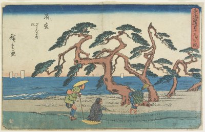 滨松松林，1841-1842 作者 Utagawa Hiroshige