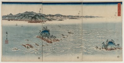 1857年的阿波惠而浦。 作者 歌川宏重