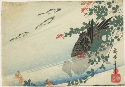鳟鱼、鸭子和灌木三叶草 作者 歌川宏重