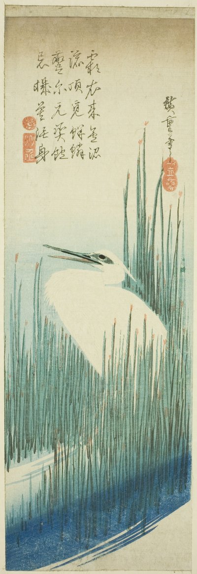 白鹭和刷子 作者 歌川宏重