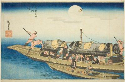 淀川（Yodogawa），选自 "京都名胜（Kyoto meisho no uchi）"系列 作者 歌川宏重