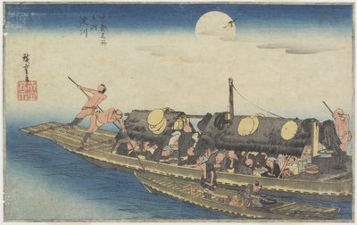 Yodo River，c.1834 作者 Utagawa Hiroshige