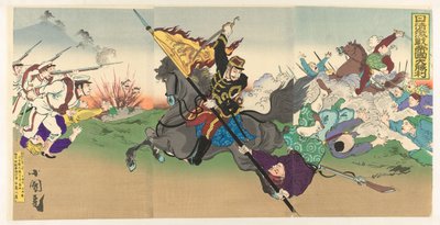 甲午中日战争的伟大胜利
日清帝国大胜 作者 歌川角国