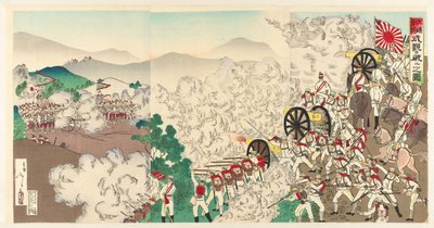 韩国首尔的小规模战斗
Chôsen Keijô no shôsen（物体上的标题） 作者 井上吉次郎（帝华堂）