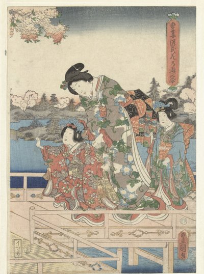 东源治春宴
东源氏花宴（物上题名） 作者 歌川国贞（一）