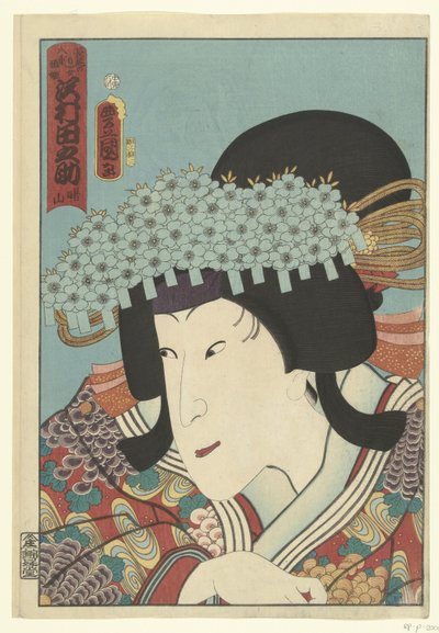 泽村田之助（物品上的标题） 作者 清水龙山