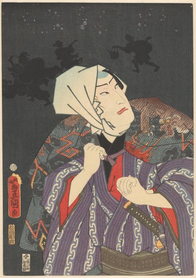 穿着消防员外套的时吉郎 作者 松岛正吉