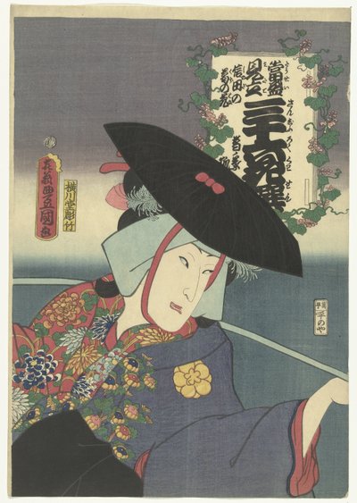 狐女 Kuzunoha
Kuzunoha 狐女（物品上的标题）
36 位诗人的当代参考资料。(系列名称）
Tosei mitate sanjurokasen（物品上的系列名称） 作者 横川堂堀拍摄