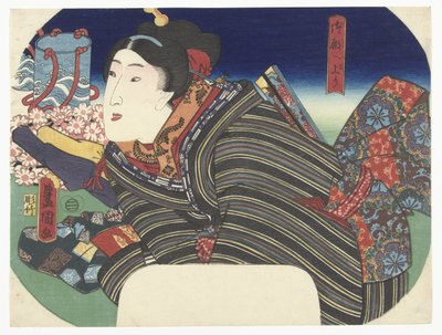 提水壶的妇女 作者 横河武次郎