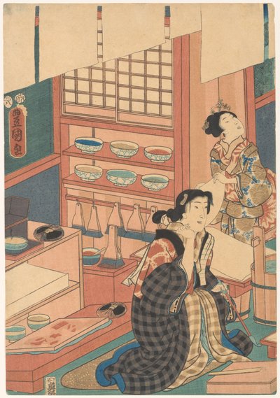 妇女印花（左侧） 作者 歌川国贞（一）