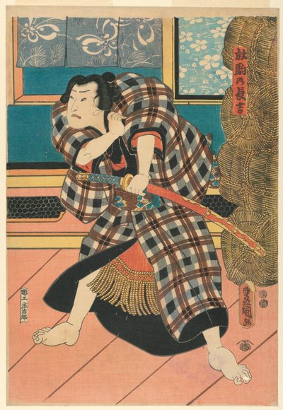 Chokichi, "桀骜不驯的马" 作者 歌川国贞
