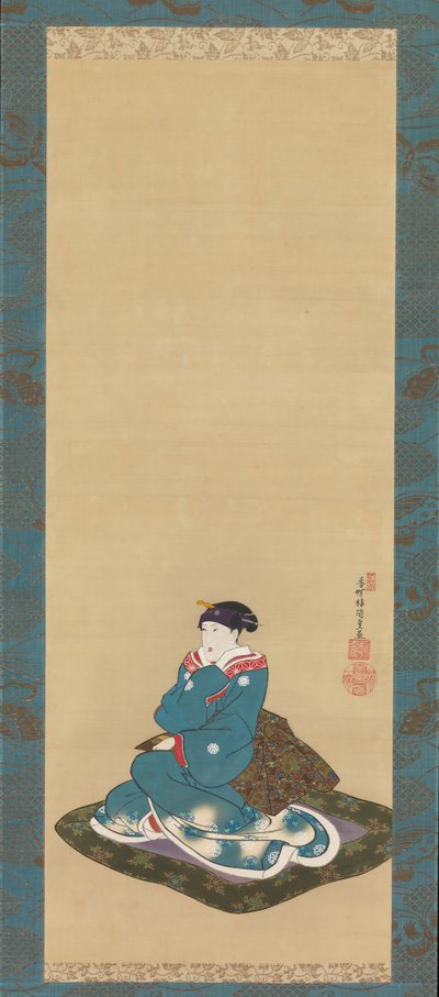 岩井半四郎六世的纪念画像，1836年。 作者 歌川国贞