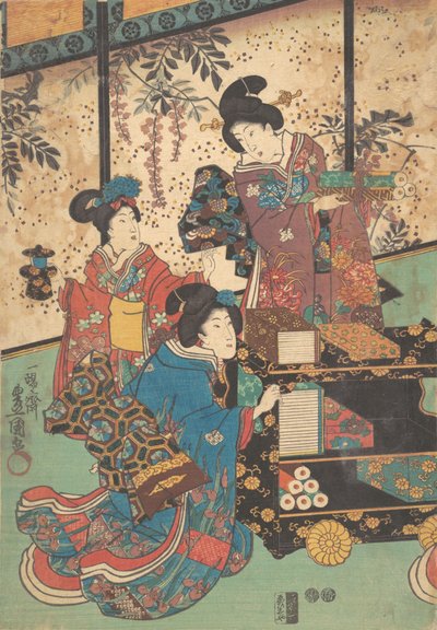打印。 作者 歌川国贞