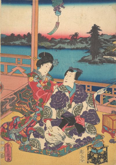 打印。 作者 歌川国贞