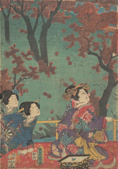 打印。 作者 歌川国贞