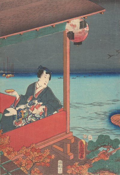 打印。 作者 歌川国贞