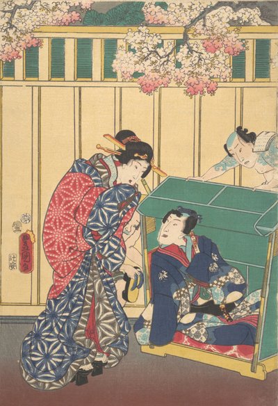 打印。 作者 歌川国贞