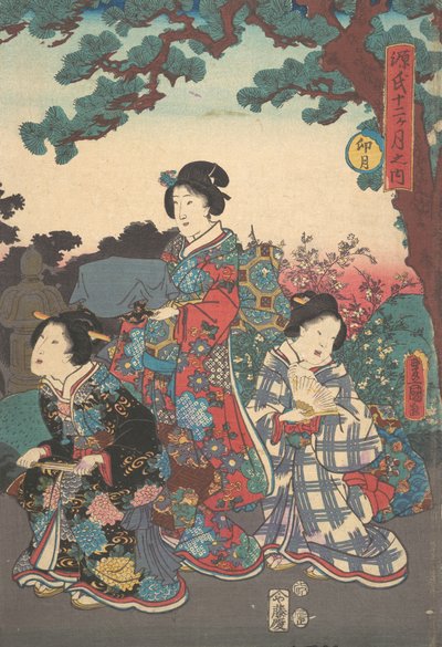 打印。 作者 歌川国贞