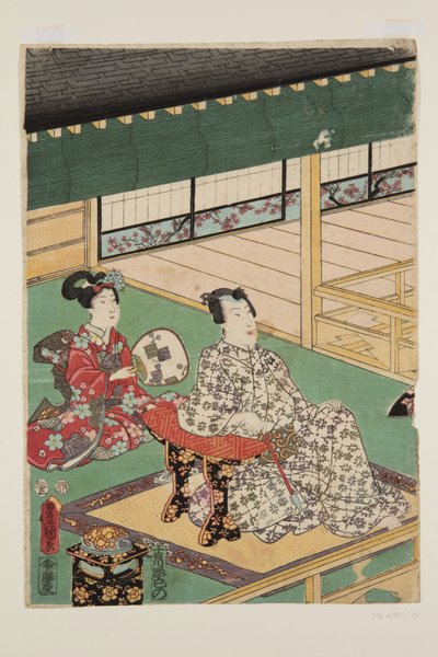 五月（小月）（彩色木版画） 作者 歌川国贞