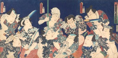 桃川一生的杰作，出自日本版《水浒传》，......，1863年5月。 作者 歌川国贞