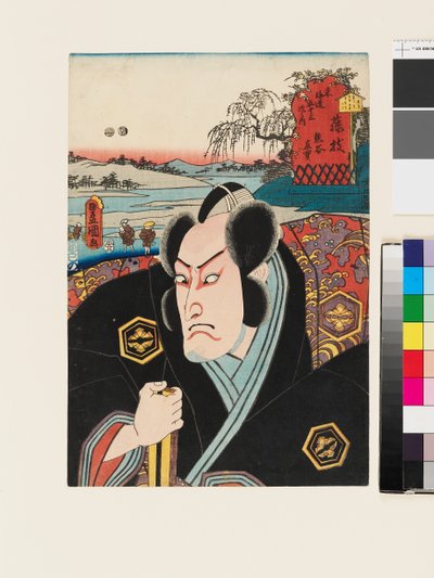 在藤田的熊谷次郎直真角色 作者 歌川国贞II