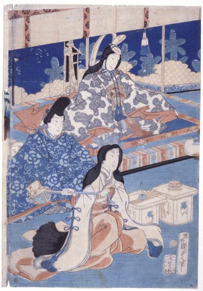 花团锦簇迎春（彩色木版画） 作者 歌川国贞II