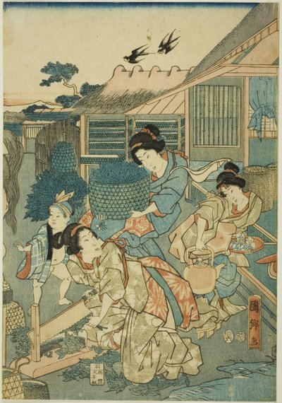 丝绸农场的大繁荣（Kaikoya Daihanjono Zu） 作者 歌川国里