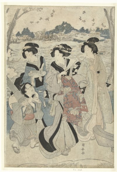 墨田沿岸郊游 作者 歌川国安