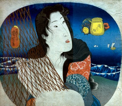 海滨之珠（渚之玉），约 1836 年 作者 歌川国义