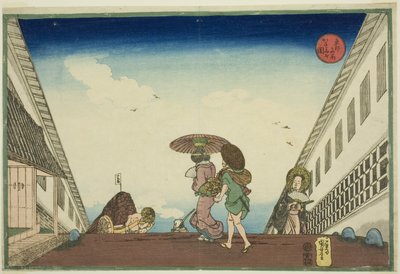 霞关，选自 "东都名胜（东都名胜）"系列 作者 歌川国义